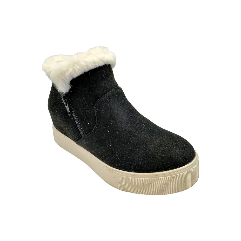 Urban Sport Women's Karlee Weather Resistant Wedge Bootie Black - Medium